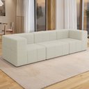 Ver imagem 3 de Sofá 3 Lugares para Sala Living Modular 264cm Lancaster F04 Linho Cru - Lyam Decor
