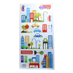 Adesivo Decoração Quarto Infantil de Criança Cidade Feliz - 9