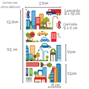 Ver imagem 4 de Adesivo Decoração Quarto Infantil de Criança Cidade Feliz