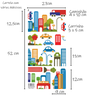 Adesivo Decoração Quarto Infantil de Criança Cidade Feliz - 4