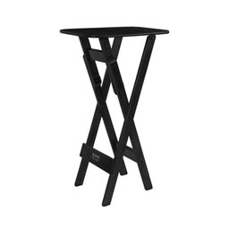 Mesa Bistrô Bar 45x54cm Dobrável em Madeira Maciça - Preto - Preto - 5