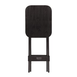 Mesa Bistrô Bar 45x54cm Dobrável em Madeira Maciça - Preto - Preto - 4