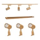 Ver imagem 1 de Kit Trilho Eletrificado 1m + 3 Spots 7w Dourado Fosco Frio