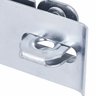 Dobradiça Fecho Trinco Porta Cadeado 4cm + Cadeado 20mm para Portão Gaveta Armário - 6