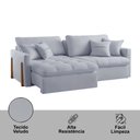 Ver imagem 5 de Sofá Cama Lisboa Retrátil e Reclinável 180cm Braço 10cm Meu Sofá Online