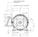 Ver imagem 2 de Motor Elétrico Trifásico Weg Ie3 0.33cv 220/380 4 Polos Baixa Rotação Flange C-din (b34d) W22 Ir3 Pr