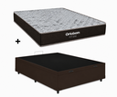 Ver imagem 2 de Cama Box Bau Casal Marrom Colchão Fit D33 Espuma 138x188 - Ortobom