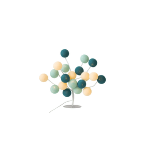 Luminária de Mesa Árvore de Luz Estilo Bonsai com Bolinhas Bivolt (aqua)