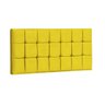 Painel Espanha Estofada Casal 140cm Suede Amarelo Com Strass Bela Casa Shop - 1