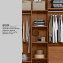 Ver imagem 7 de Guarda Roupa Casal 6 Portas com Espelho e 6 Gavetas Equador Prime Tx Nogueira-nude