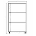 Ver imagem 5 de Estante Organizadora com Rodízios Cor Branca