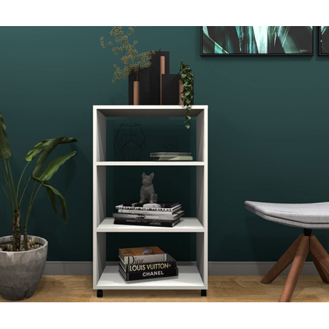 Estante Organizadora com Rodízios Cor Branca