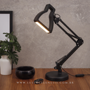 Ver imagem 1 de Luminária de Mesa Abajur Desk Preto com Led para Leitura, Quartos, Escritório e Escrivaninhas