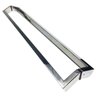Puxador Para Portas Duplo Aço Inox Polido Modelo Style - AÇO INOX POLIDO - 1,22 M ENTRE FUROS 1,20 M - 2