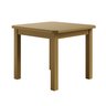 Conjunto Mesa Nogueira de Madeira Maciça 88x88 + 4 Cadeiras Madeira para Cozinha Sala de Jantar Sfa - 2