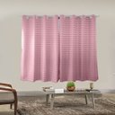 Ver imagem 3 de Cortina Semi Blackout Sala e Quarto para Varão 1,7 x 2,8M Corta Luz Tecido Jacquard Rosê Casa Dona