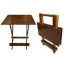Ver imagem 6 de Conjunto Mesa Dobrável 70x70 Mdf com 4 Cadeiras Imbuia