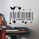 Ver imagem 1 de Adesivo de Parede I Love You em Código de Barras-Medio 76x58cm