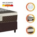 Ver imagem 4 de Cama Box Casal Colchão Molas Ensacadas Extreme 138x188x58cm Marrom Gazin