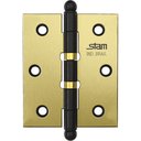 Ver imagem 1 de Dobradiça Pino e Bola 3" x 2.1/2" x 1,7mm com 2 Anéis e Canto Reto - STAM