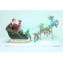 Ver imagem 2 de Escultura Decorativa Iluminada Trenó Renas Papai Noel 43cm