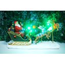 Ver imagem 3 de Escultura Decorativa Iluminada Trenó Renas Papai Noel 43cm