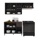 Ver imagem 5 de Armário Cozinha Modulada Compacta Americana 100% MDF 200cm Provence Multimóveis Crink-CPT006