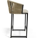 Ver imagem 7 de Kit 04 Banqueta Para Área Gourmet Cozinha Varanda Corda Náutica Sunset D04 Bege - Lyam Decor