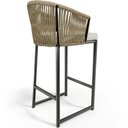 Ver mais imagens de Kit 04 Banqueta Para Área Gourmet Cozinha Varanda Corda Náutica Sunset D04 Bege - Lyam Decor