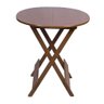 Conjunto de Mesa Dobravel com 4 Cadeiras Tampo Redondo 70x70 Imbuia - 2