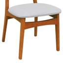 Ver mais imagens de Kit 2 Cadeiras Organik Encosto Anatômico com Telinha Rattan Natural -amêndoa- Linho Bege Mescla Imp.