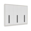 Ver imagem 2 de Guarda-roupa Casal Valência 6 Portas 4 Gavetas Branco - Politorno