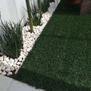 Ver mais imagens de Rolo de Grama Sintética Artificial de 8mm 50m² Vendida em Rolo Formaco Decor Verde/Escuro
