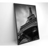 Quadro Torre Eiffel Preto E Branco 60x90 Cm Tecido Canvas - 2