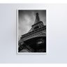 Quadro Torre Eiffel Preto E Branco 60x90 Cm Tecido Canvas - 7