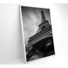 Quadro Torre Eiffel Preto E Branco 60x90 Cm Tecido Canvas - 6