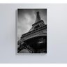 Quadro Torre Eiffel Preto E Branco 60x90 Cm Tecido Canvas - 5
