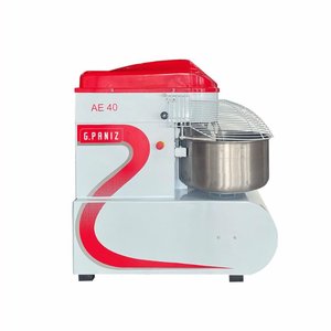 Amassadeira Espiral Masseira Industrial 40kg Epóxi 2 Vel Trifásica Ae 40 G2 Painel+ 380t - Gpaniz