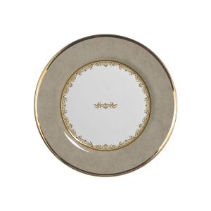 Prato de Sobremesa Monte Carlo Fendi Em Ceramica - Conjunto de 6 Peças