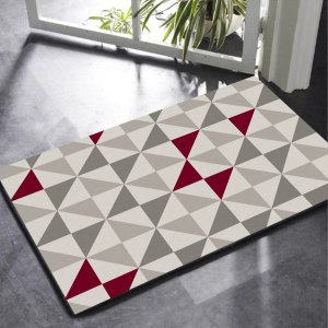 Capacho Grafismos para Entrada 45cm x 75cm Antiderrapante Casa Dona