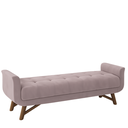 Ver imagem 6 de Puff Recamier Belmonte 1,60cm para Quarto em Veludo Lavanda - Larbelle