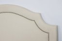 Ver imagem 3 de Cabeceira Solteiro Provençal 90x60cm Suede Off White - Prata