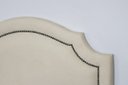 Ver imagem 3 de Cabeceira Solteiro Provençal 90x60cm Suede Off White - Fumê