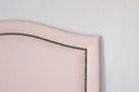 Ver imagem 3 de Cabeceira Solteiro Curva 90x60cm Courino Rosa - Tachas Fumê