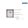 Cuba de Embutir 34x40cm Undermount Aço Inox PRIME - 3