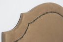 Ver imagem 3 de Cabeceira Solteiro Provençal 90x60cm Suede Bege - T. Fumê