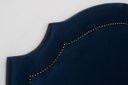 Ver imagem 3 de Cabeceira Solteiro Provençal 90x60cm Suede Azul - T. Fumê