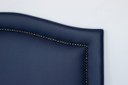 Ver imagem 3 de Cabeceira Solteiro Curva 90x60cm Courino Azul - Tachas Fumê