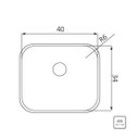 Ver imagem 4 de Cuba de Embutir 40x34cm Dora Aço Inox com Válvula 4 1/2 Polegadas PRIME