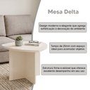 Ver imagem 2 de Mesa Lateral Elegante para Sala de Estar com Estilo Contemporaneo Off White Artely Delta